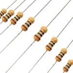 مقاومت 10 اهم 1/4 وات 5%(بسته 50 عددی)
